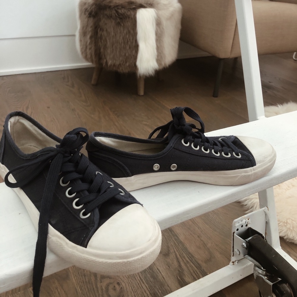 Navy sneakers